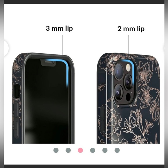 Velvet Caviar Floral Rose Gold Chrome iPhone 12 Pro Max case - Picture 8 of 8